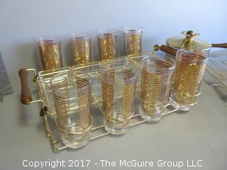 Mid Century glass and servingware