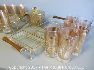 Mid Century glass and servingware