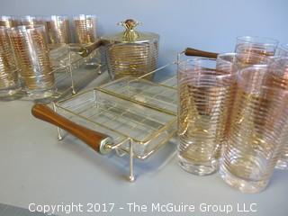 Mid Century glass and servingware