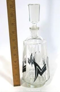 Palda Bohemian Czech Art Deco Cut Glass Liquor Decanter. <br> <br> Many of the Karl Palda Bohemian Art Deco cut glass pieces in this auction were featured in the book “Collectible Bohemian Glass (1915 – 1945) Volume II” by Robert & Deborah Truitt.