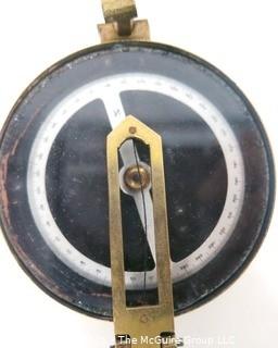 Group of Art Deco Time Pieces and T. Cook & Sons (London) Brass Compass.