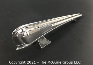 Vintage 1940 Chevrolet Art Deco Chrome Hood Ornament  