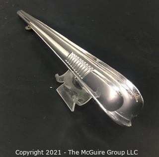 Vintage 1940 Chevrolet Art Deco Chrome Hood Ornament  