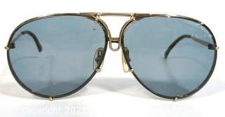 Vintage Porsche Design Aviator Style Sunglasses with Case