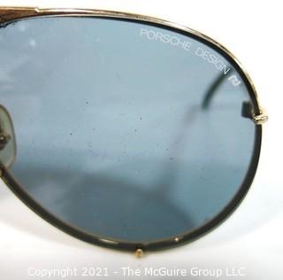 Vintage Porsche Design Aviator Style Sunglasses with Case