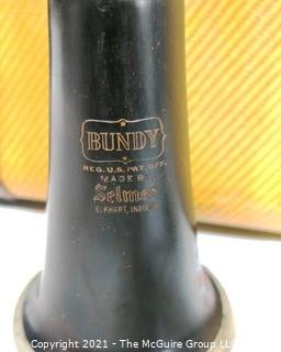 Vintage Bundy Wood Paris Clarinet in Hard Case. {Note: Description Altered 2/1/21 @ 5:30pm ET}