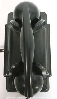 Vintage Black Bakelite Hotel Phone to be Used with Operator Switchboard System. 