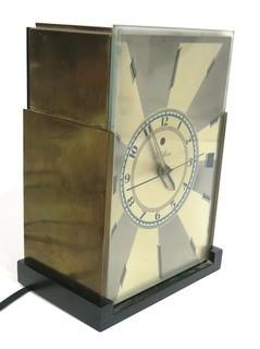 Art Deco Skyscraper Warren Telechron Clock Modernique by Paul Frankl, 1928.  