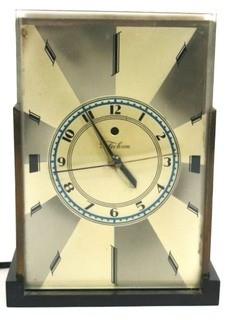 Art Deco Skyscraper Warren Telechron Clock Modernique by Paul Frankl, 1928.  