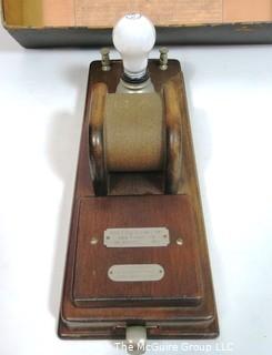 Vintage Improved Boettger and Wittig Electric Watch & Tool Demagnetizer in Original Box.  Circa 1900.