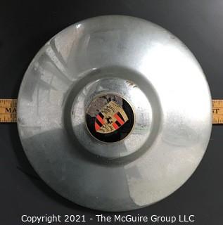 Vintage 1962 Porsche 356B Super 90 "Nipple" Chrome Hub Cap 