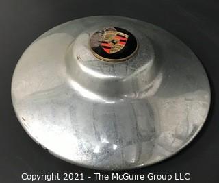 Vintage 1962 Porsche 356B Super 90 "Nipple" Chrome Hub Cap 