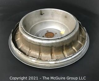 Pair of 1957 Cadillac "Punch Bowl" Style Hubcaps Wheel Covers with Center Emblems 