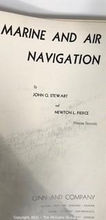  Marine and Air Navigation, John Quincy Stewart, 1944 Book