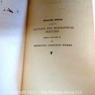 Set of Ten Books by Ralph Waldo Emerson Published in 1891.
