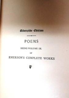 Set of Ten Books by Ralph Waldo Emerson Published in 1891.
