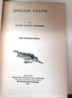 Set of Ten Books by Ralph Waldo Emerson Published in 1891.
