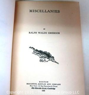 Set of Ten Books by Ralph Waldo Emerson Published in 1891.
