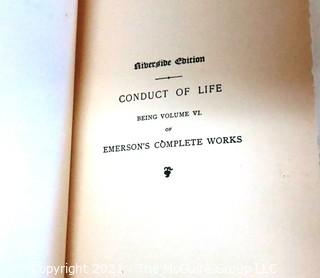 Set of Ten Books by Ralph Waldo Emerson Published in 1891.
