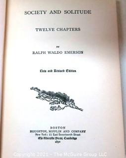 Set of Ten Books by Ralph Waldo Emerson Published in 1891.
