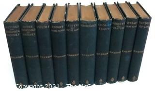 Set of Ten Books by Ralph Waldo Emerson Published in 1891.
