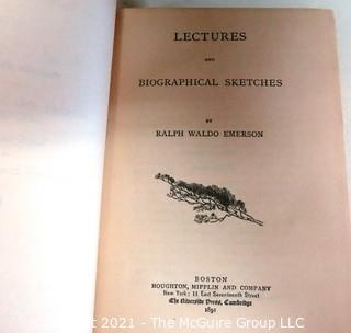 Set of Ten Books by Ralph Waldo Emerson Published in 1891.
