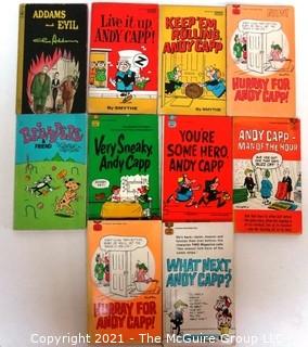 Collection of Vintage Adams & Evil, Belvedere & Andy Capp Cartoon Comic Books. 