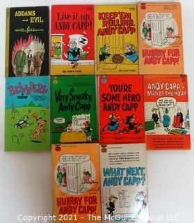 Collection of Vintage Adams & Evil, Belvedere & Andy Capp Cartoon Comic Books. 