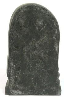 Art Deco Black Ceramic Statue of Woman in Profile.  Measures approximately 10" tall. 