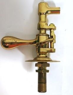 Vintage Heavy Brass Screw Keg Tap or Spigot