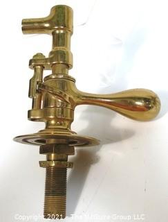 Vintage Heavy Brass Screw Keg Tap or Spigot