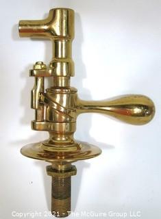 Vintage Heavy Brass Screw Keg Tap or Spigot