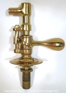 Vintage Heavy Brass Screw Keg Tap or Spigot