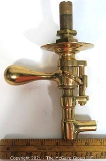 Vintage Heavy Brass Screw Keg Tap or Spigot