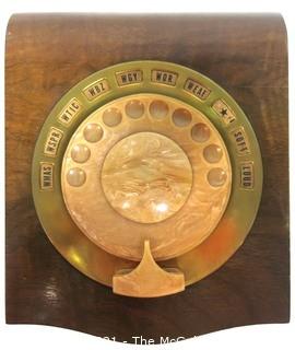 Vintage 1930's Philco Rotary Dial Radio "Magic Mystery Control" from New York Hotel.  Allowed hotel guests to play music in their hotel rooms through the main receiver located in lobby. Measures approximately 5 1/2" X 7" X 9"