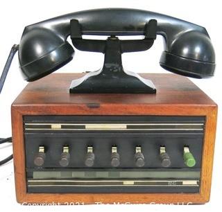 Early Dictograph Telephone / Intercom with handset 