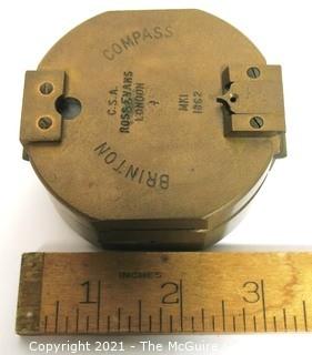 Brass 'Brinton' Compass, copy of the Brunton Compass. 