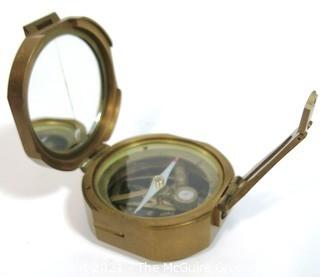 Brass 'Brinton' Compass, copy of the Brunton Compass. 