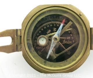 Brass 'Brinton' Compass, copy of the Brunton Compass. 