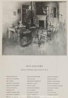 Clifford Evans produced a documentary film on the artist Moses Soyer, named "Paintings in a Low Voice", 1970.  This lot features the film and his notes, plus an exhibition flyer from the ACA Gallery, 63 East 57th St, NY, NY and hard cover book.<br> <br>

