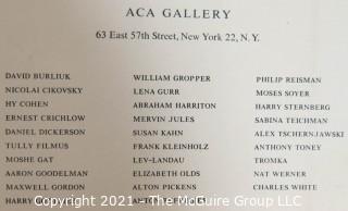 Clifford Evans produced a documentary film on the artist Moses Soyer, named "Paintings in a Low Voice", 1970.  This lot features the film and his notes, plus an exhibition flyer from the ACA Gallery, 63 East 57th St, NY, NY and hard cover book.<br> <br>

