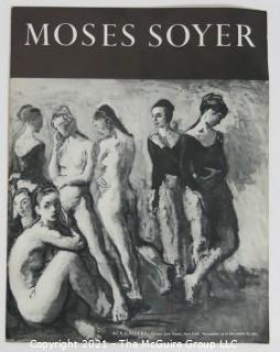 Clifford Evans produced a documentary film on the artist Moses Soyer, named "Paintings in a Low Voice", 1970.  This lot features the film and his notes, plus an exhibition flyer from the ACA Gallery, 63 East 57th St, NY, NY and hard cover book.<br> <br>

