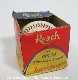 "Joe Cronin" Autographed Official American League Baseball with original box (incomplete)