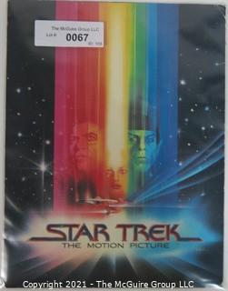 Vintage Tri Fold Movie Program From Theatrical Premier of "STAR TREK the Motion Picture" 1979 Staring William Shatner and Leonard Nimoy that Took Place at the Air & Space Museum in Washington DC. 