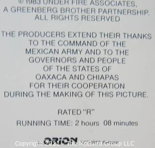 Promotional Tickets & Program from Kennedy Center Theatrical Premier of "The Turning Point" Movie Starring Shirley MacLaine, Anne Bancroft and Mikhail Baryshnikov; and "Under Fire", starring Nick Nolte, Gene Hackman and Ed Harris.