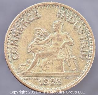 1925 1 French Franc Coin