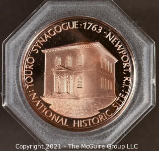 Commemorative Cased Coin "Touro Synagogue, Newport, Rhode Island"