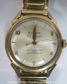 Vintage Men's Bulova 23 Jewels Self-winding Wristwatch Six Adjustments (untested)