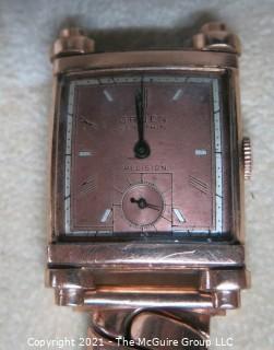 Vintage Men's Gruen Veri-Thin Precision Watch Art Deco; 14k Case (untested) 