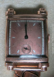 Vintage Men's Gruen Veri-Thin Precision Watch Art Deco; 14k Case (untested) 